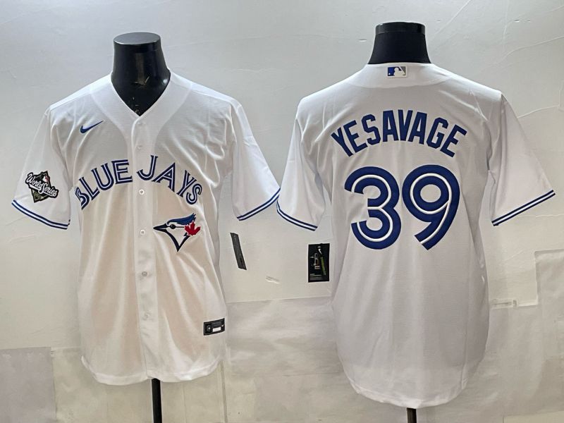 Men 2025 Toronto Blue Jays #39 Yeaavage White Game Nike MLB Jersey style 02